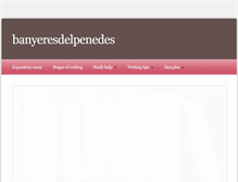 Tablet Screenshot of banyeresdelpenedes.com